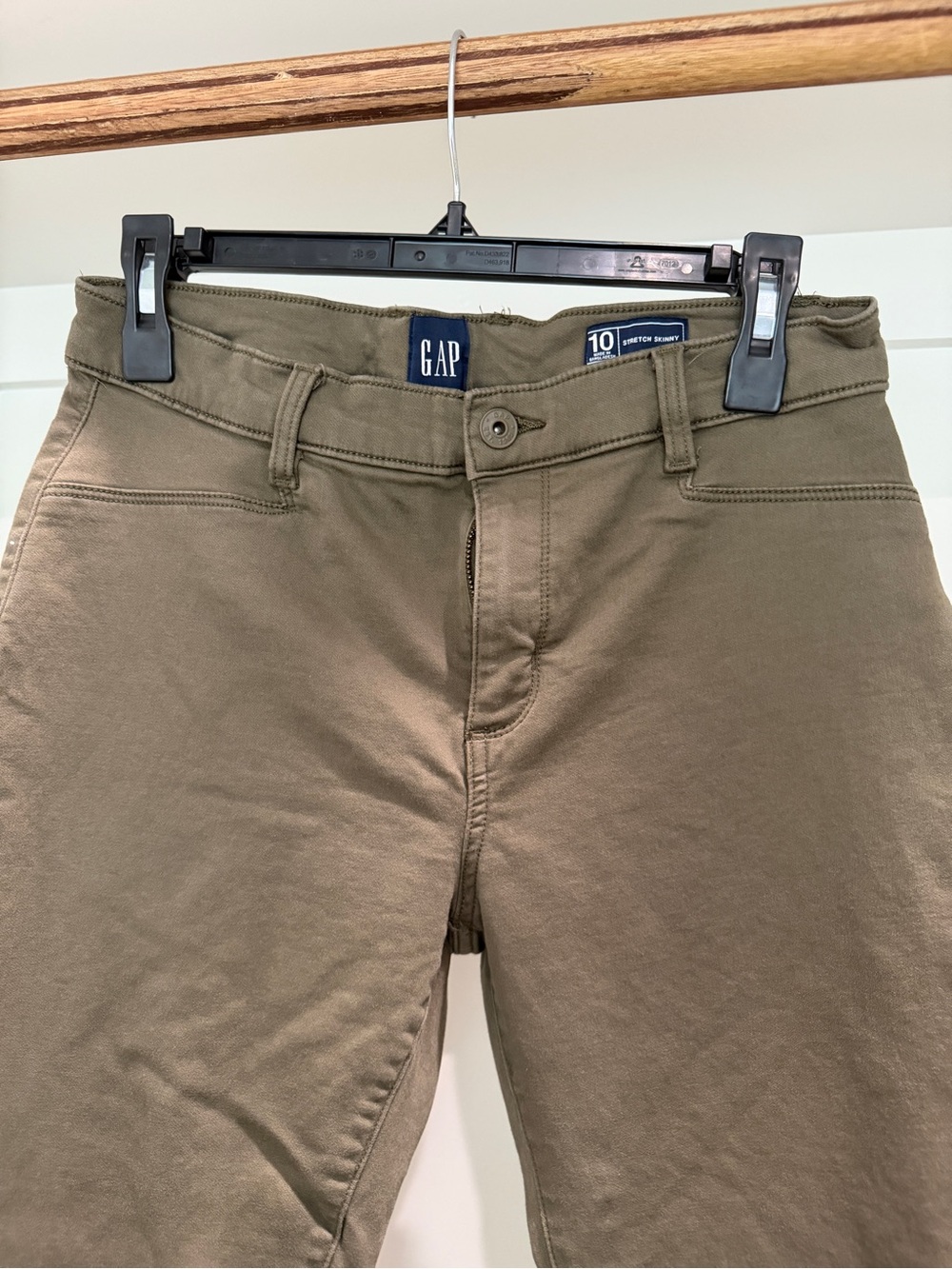 GAP Olive-Toned Stretch Skinny Jeans